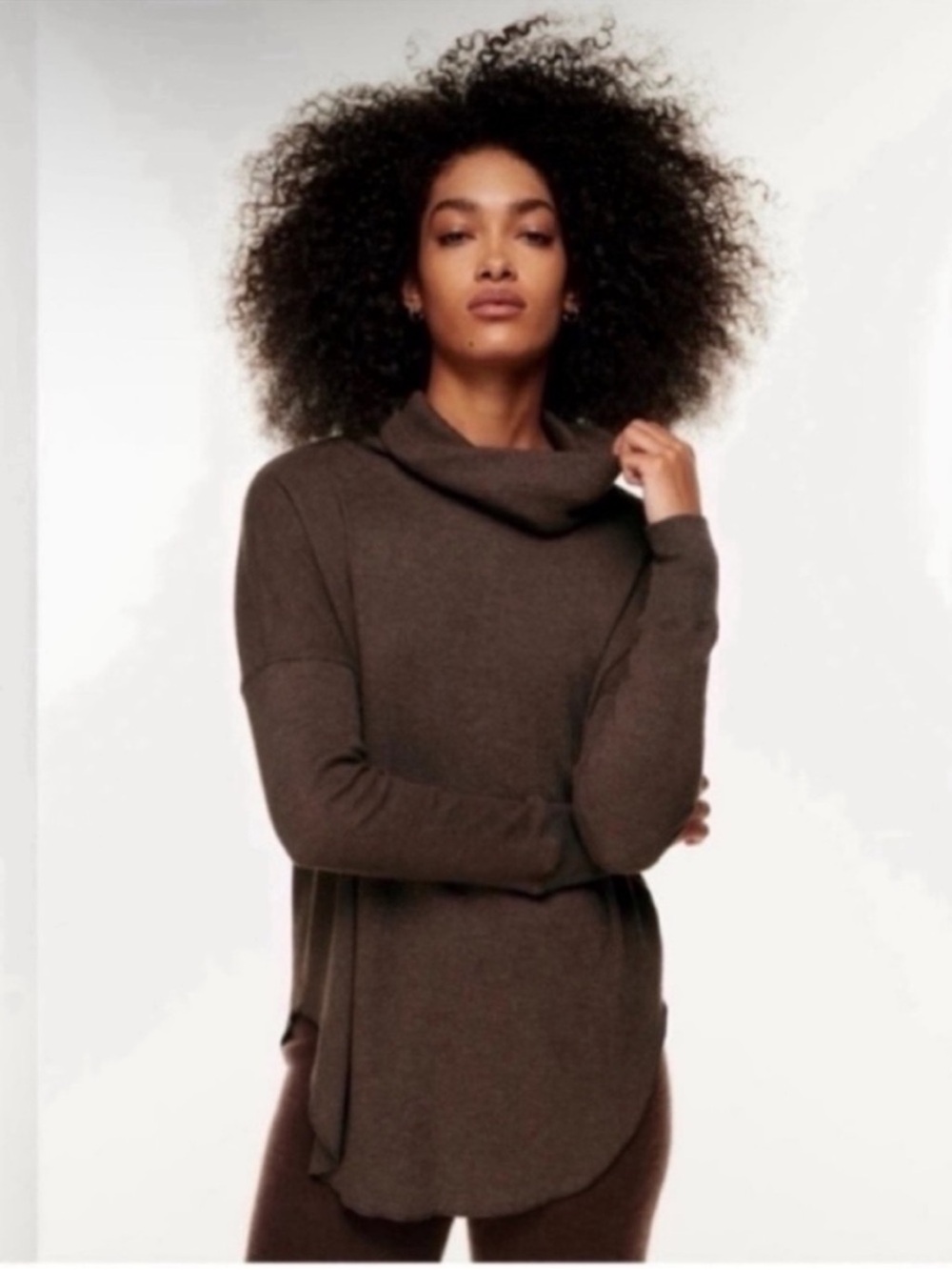 Aritzia The Group Babaton Thermal Cowel Neck Long Sleeve